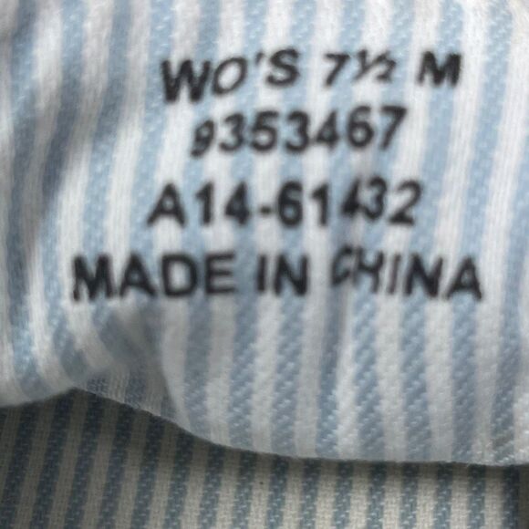 Sperry Womens Top Sider Lace Up Fashion Sneakers Eyelet Blue Deck Shoes US 7.5M - Picture 10 of 10